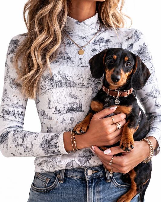 The Brooke - Crossover Perforated Shirt