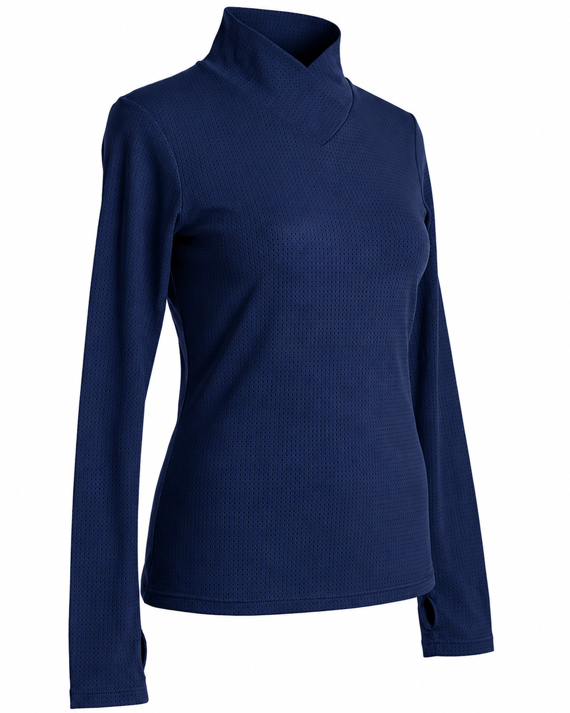 The Brooke - Crossover Perforated Shirt
