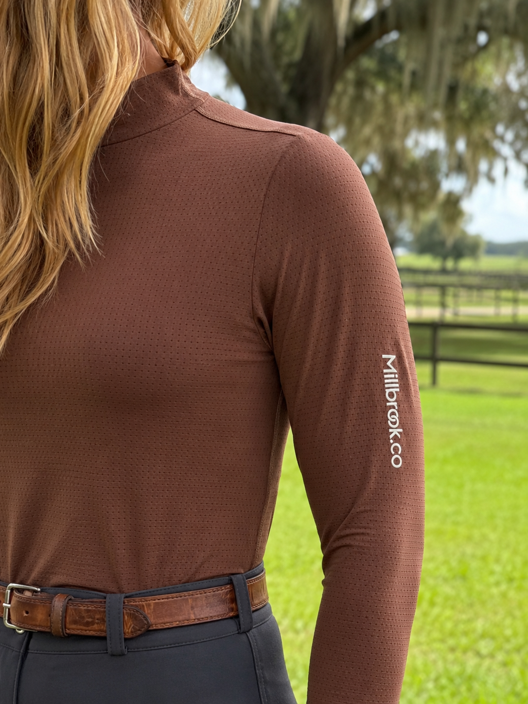 Perforated Turtleneck
