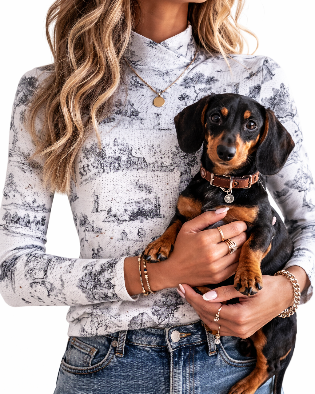 The Brooke - Crossover Perforated Shirt