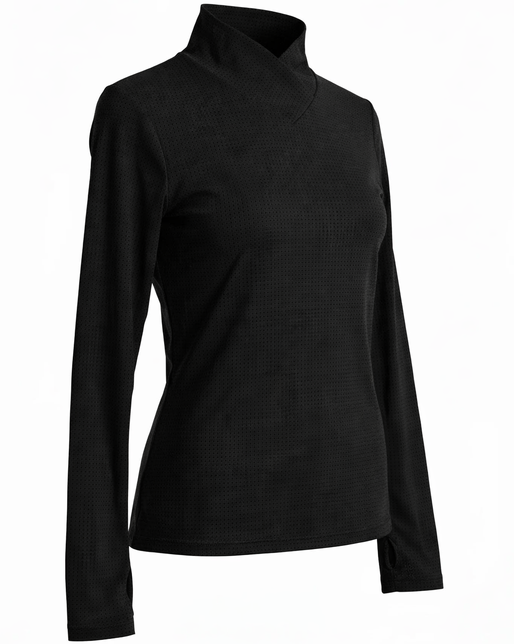 The Brooke - Crossover Perforated Shirt