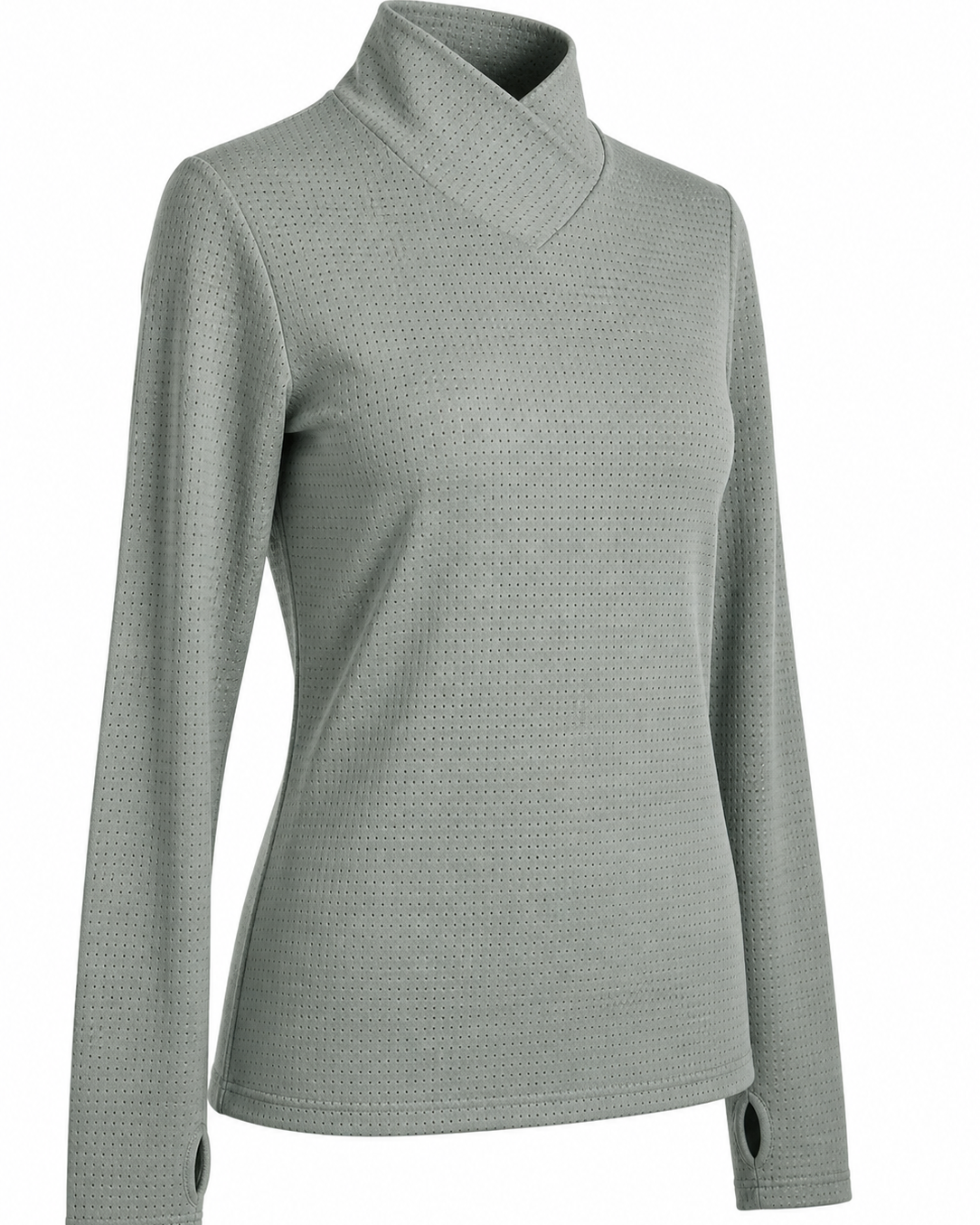 The Brooke - Crossover Perforated Shirt