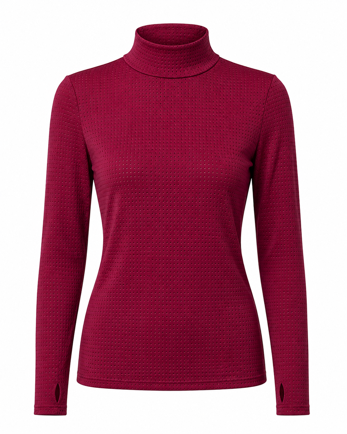 Perforated Turtleneck