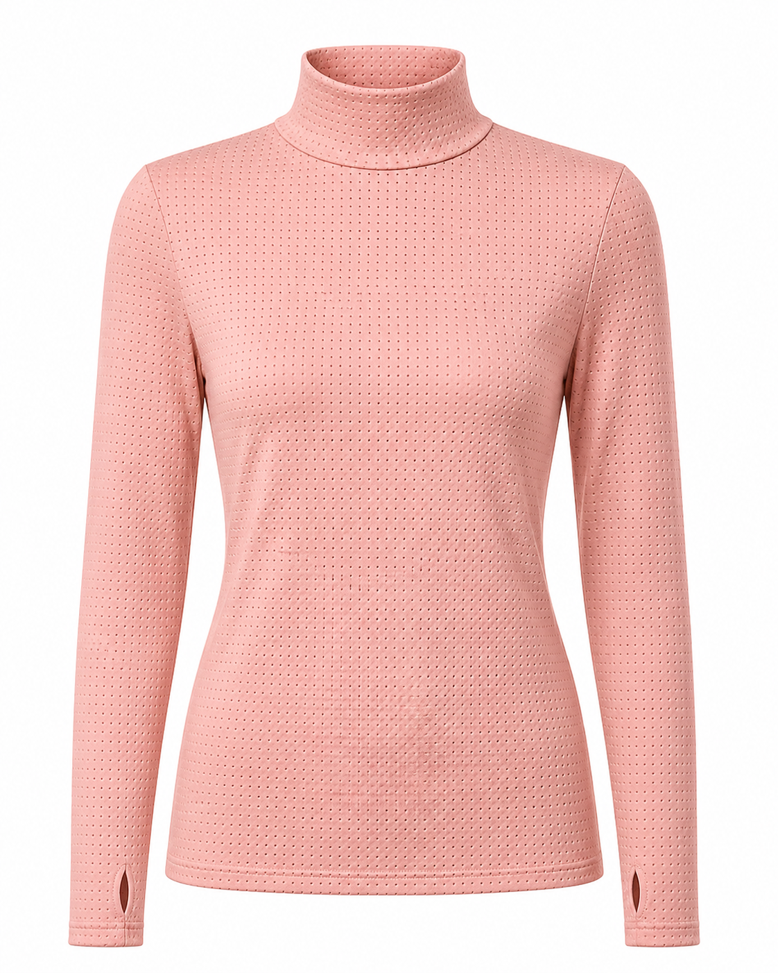 Perforated Turtleneck