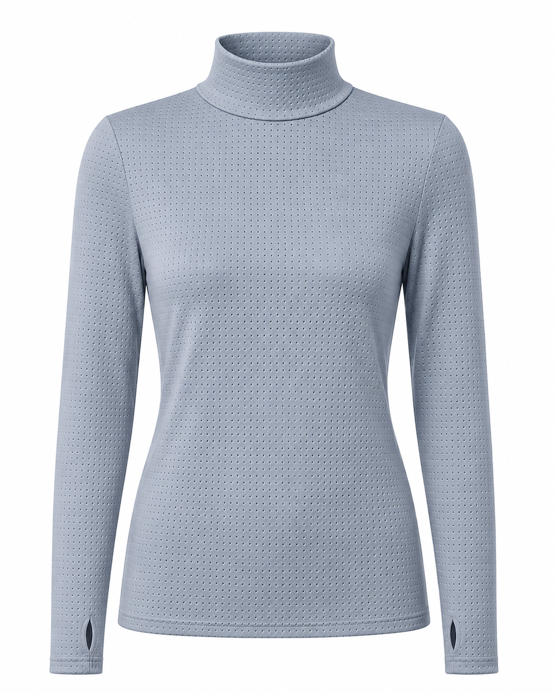Perforated Turtleneck