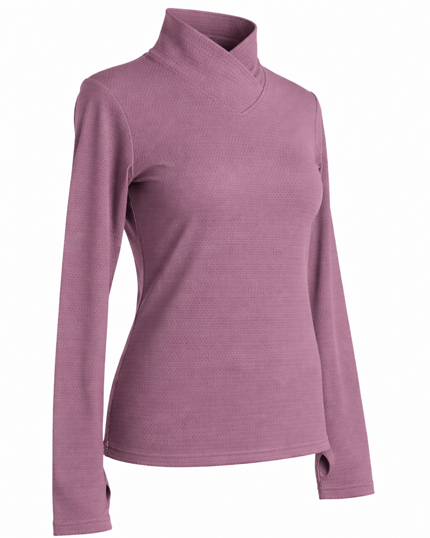 The Brooke - Crossover Perforated Shirt