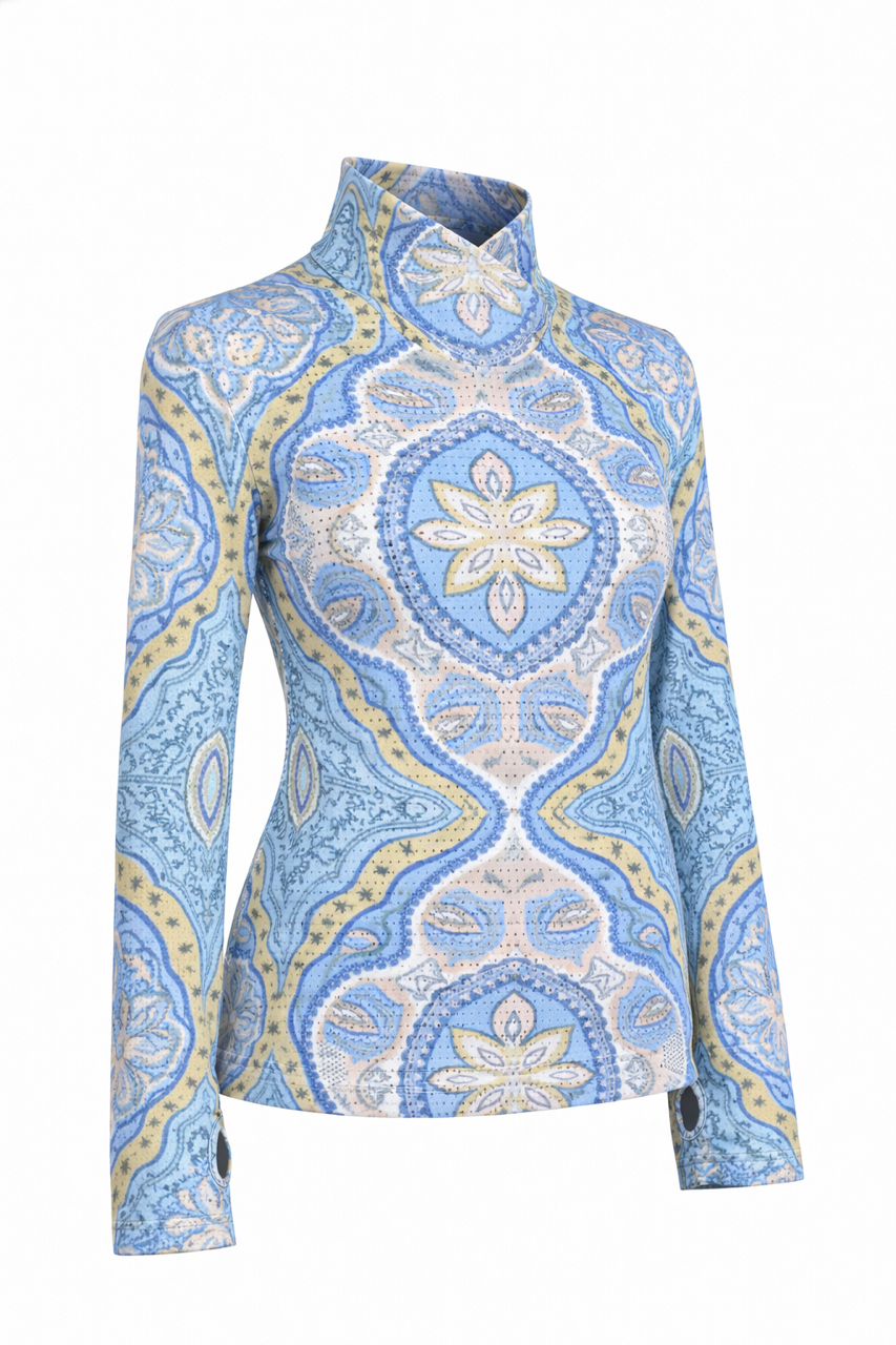 The Brooke - Crossover Perforated Shirt