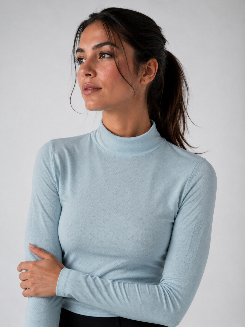 Perforated Turtleneck