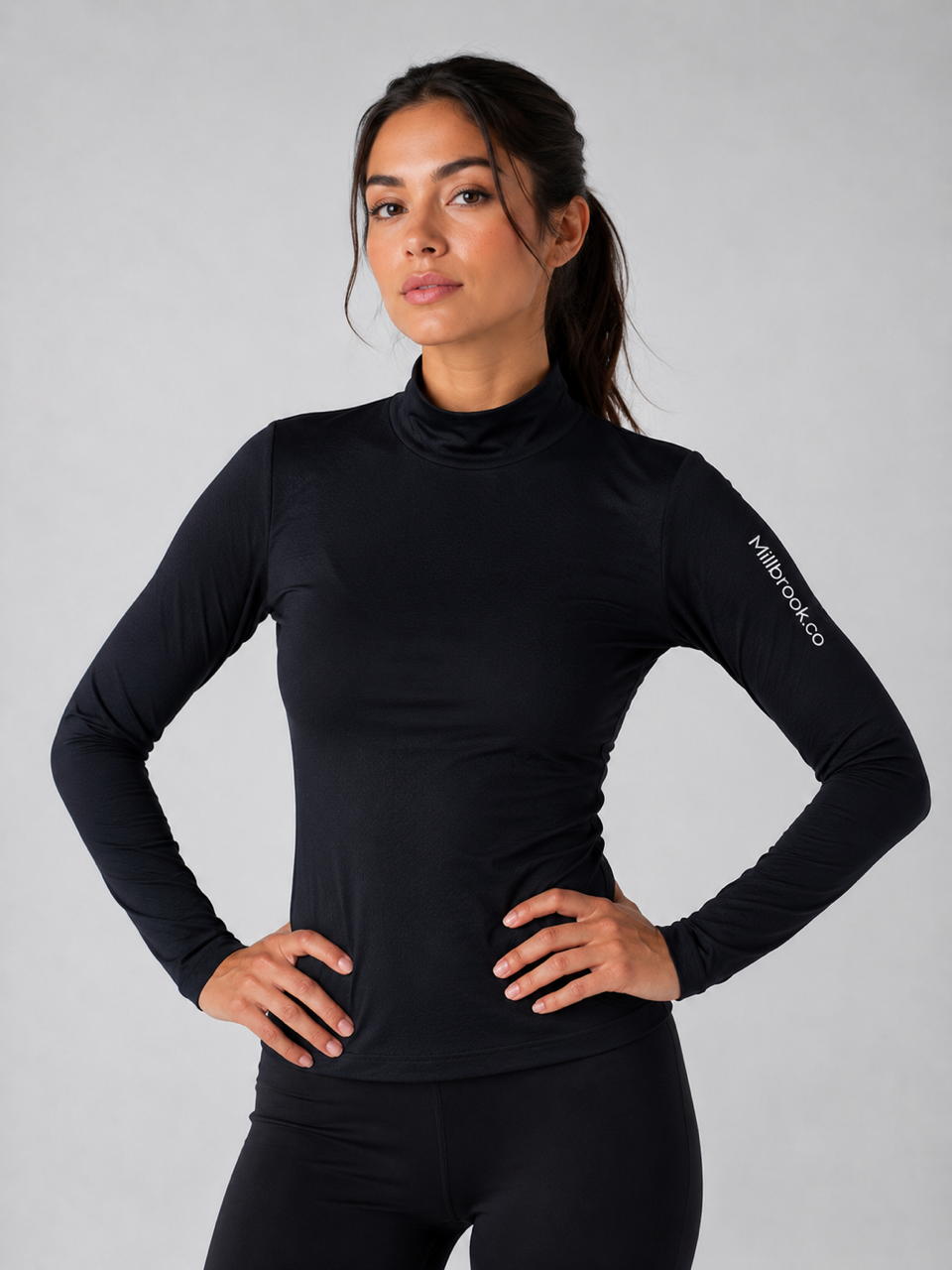 Perforated Turtleneck