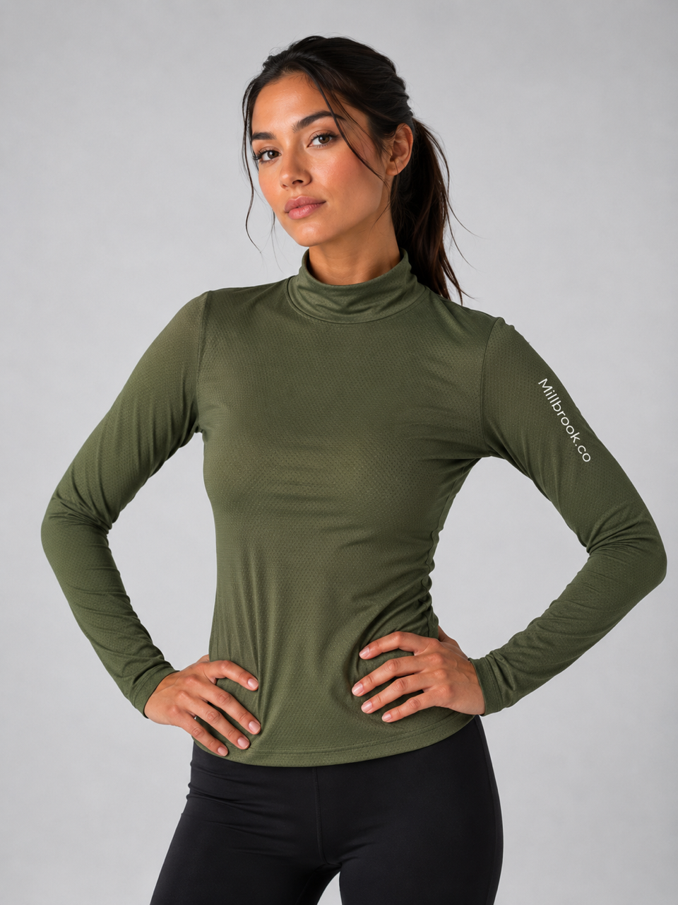 Perforated Turtleneck