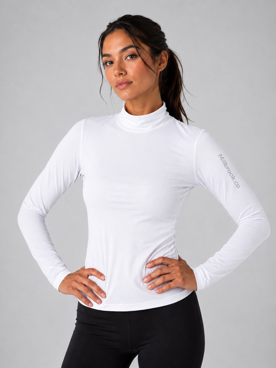 Perforated Turtleneck