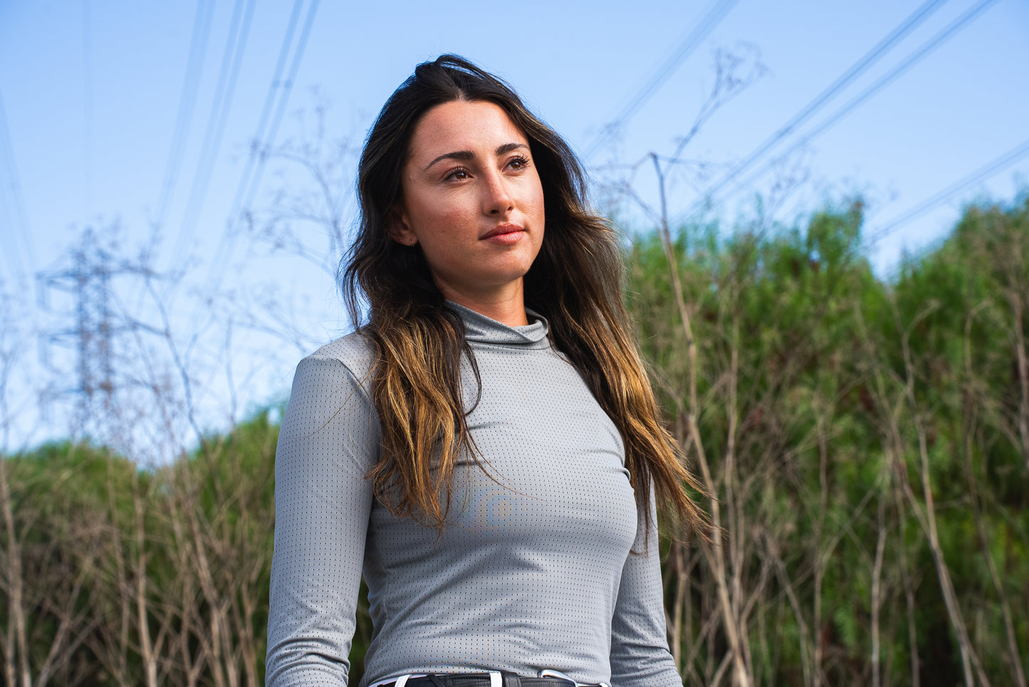 Perforated Turtleneck