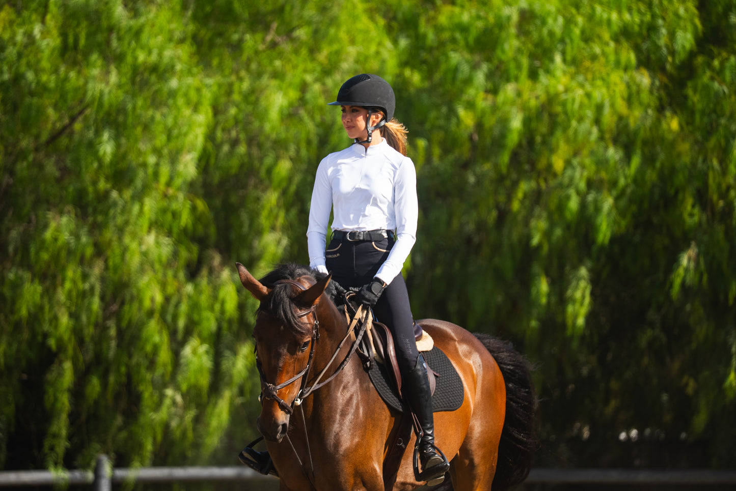 Half Perforated Show Shirt