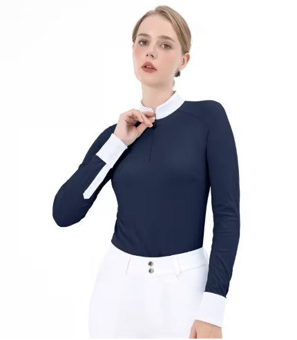 Half Perforated Show Shirt